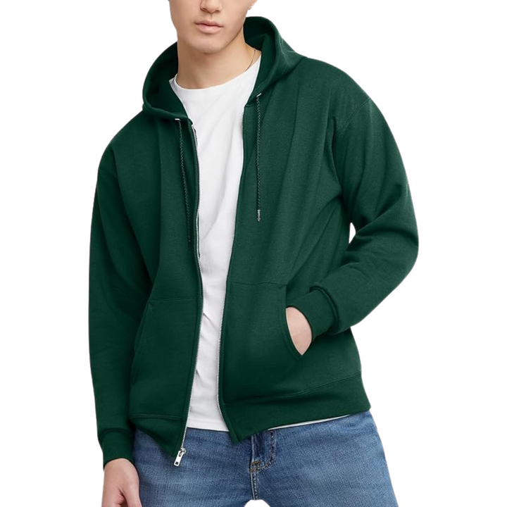 Men’s Full-Zip Fleece Hoodie | Everyday Layer | Soft Brushed Interior