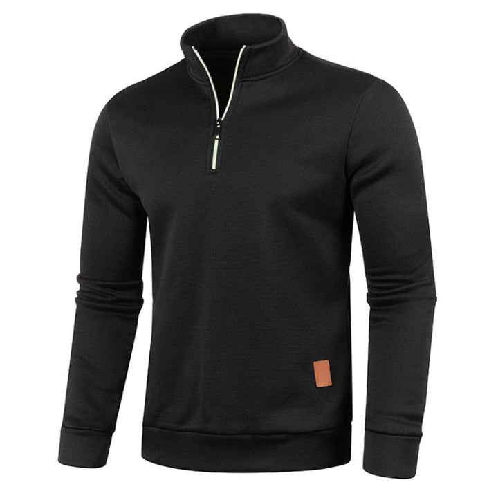 Men's Quarter-Zip Fleece Pullover | Minimalist Fit | Soft Brushed Knit
