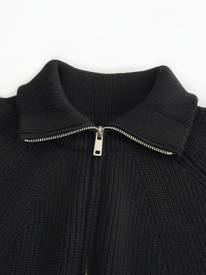 Men’s Waffle Knit Quarter-Zip Pullover | Textured Midweight Sweater | Casual Fall Layer