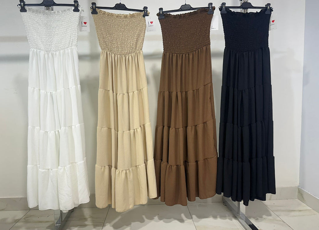 Brisaya - Robe longue bustier élégante