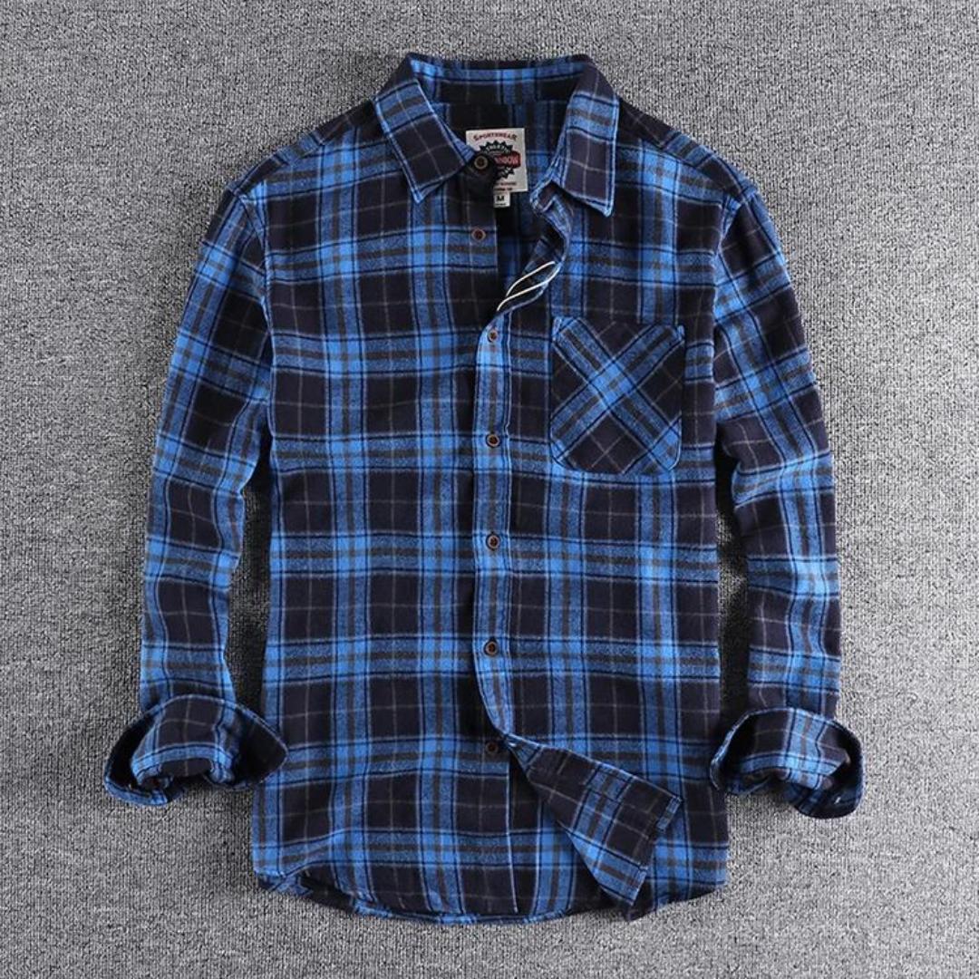 Men's Flannel Shirt | Classic Plaid | Soft Brushed Cotton