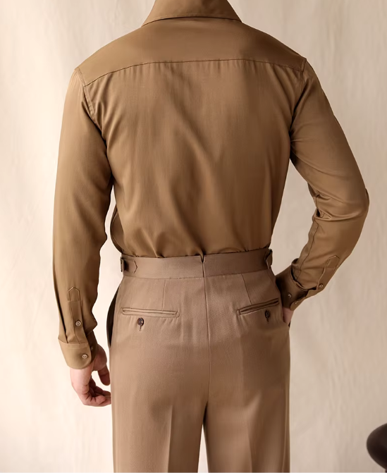 Slim Fit Dress Shirt | Soft Drape Viscose | Spread Collar