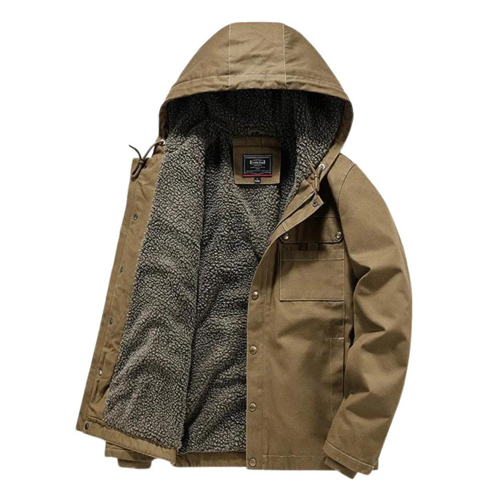 Veste utilitaire doublée sherpa | Toile épaisse | Indispensable par temps froid