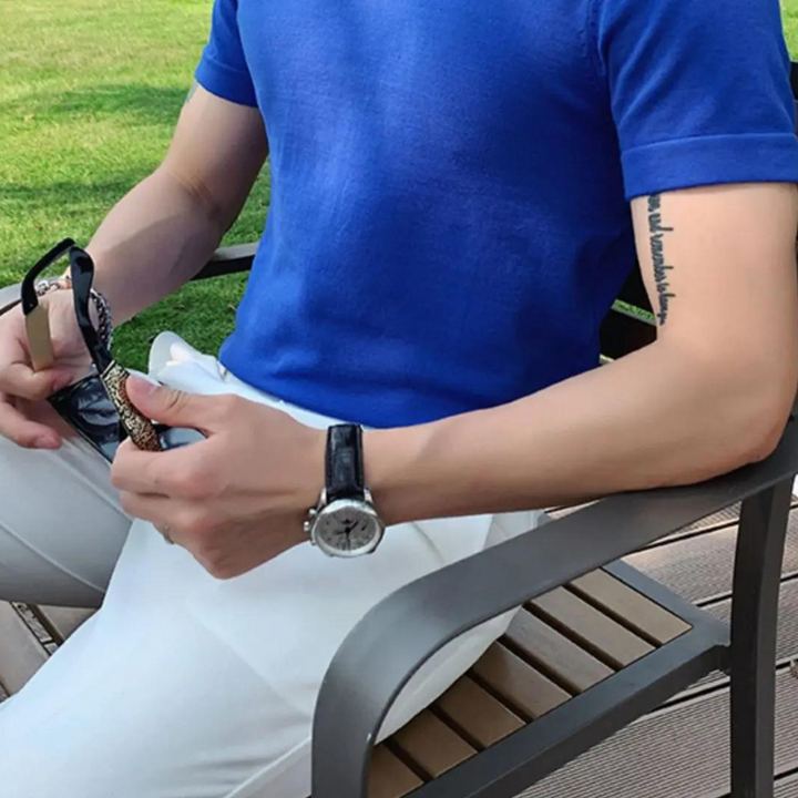 Men's Slim Polo Shirt | Stretch Knit | Casual Summer Essential