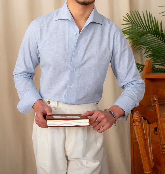Men’s Cotton Dress Shirt | Tailored Fit | Lightweight Office Essential
