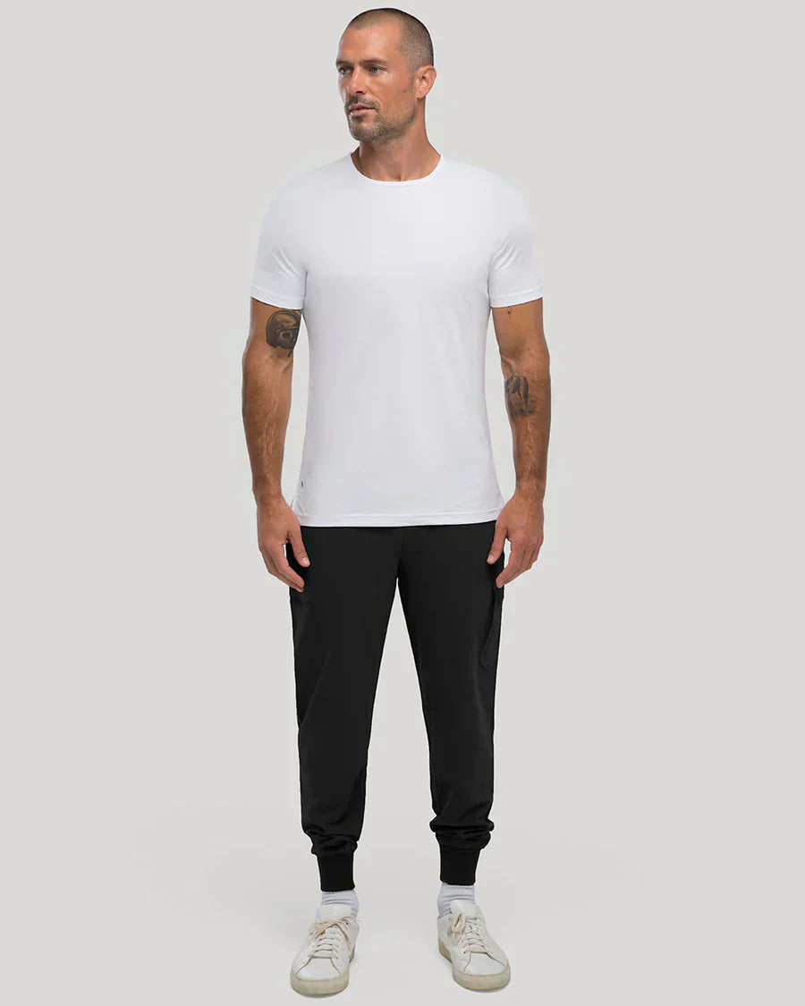 Men’s Essential Crew Neck T-Shirt | Ultra-Soft Cotton Blend | Slim Fit