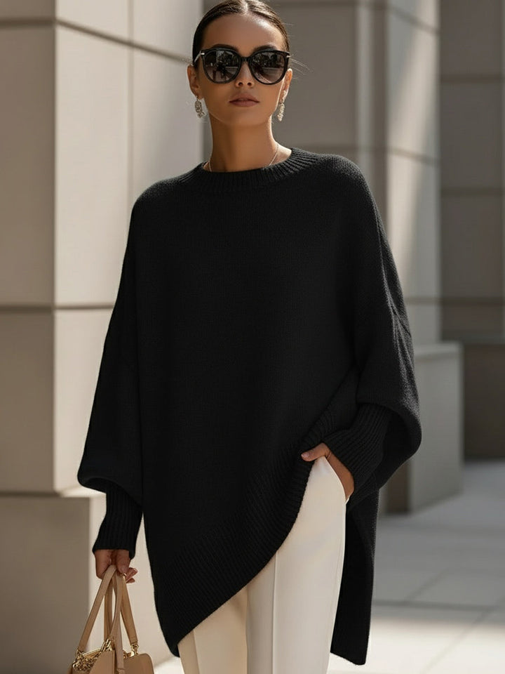 Selinara - Oversized Poncho Sweater