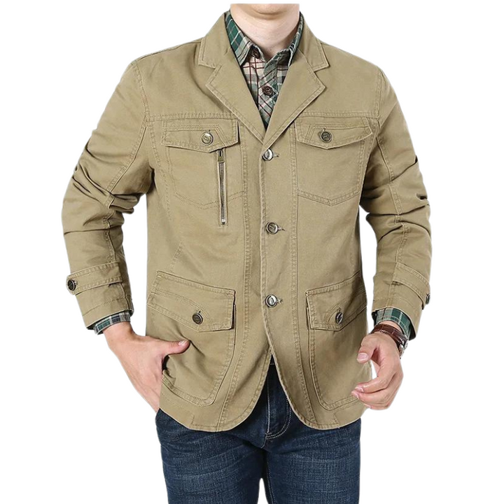 Men’s Utility Blazer Jacket with Multiple Pockets | Smart Casual Outerwear Canada