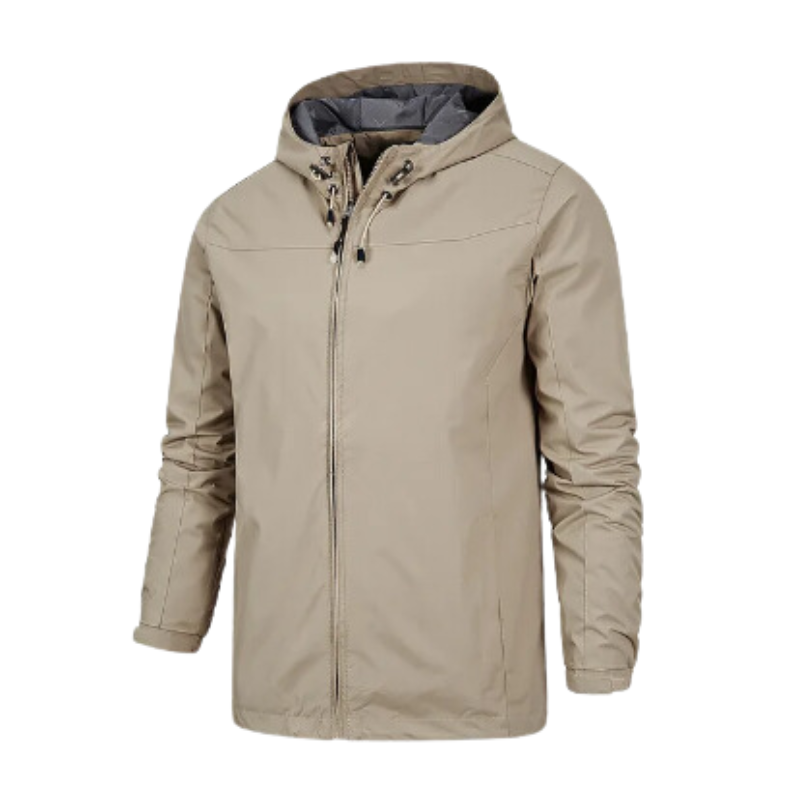 Men’s Lightweight Windbreaker Jacket | Water-Resistant Shell | Hooded Design