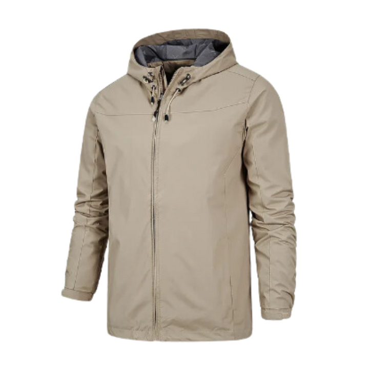 Men’s Lightweight Windbreaker Jacket | Water-Resistant Shell | Hooded Design