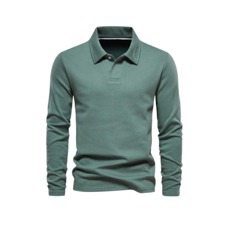 Men’s Long Sleeve Polo Shirt | Lightweight Knit | Transitional Casualwear Canada