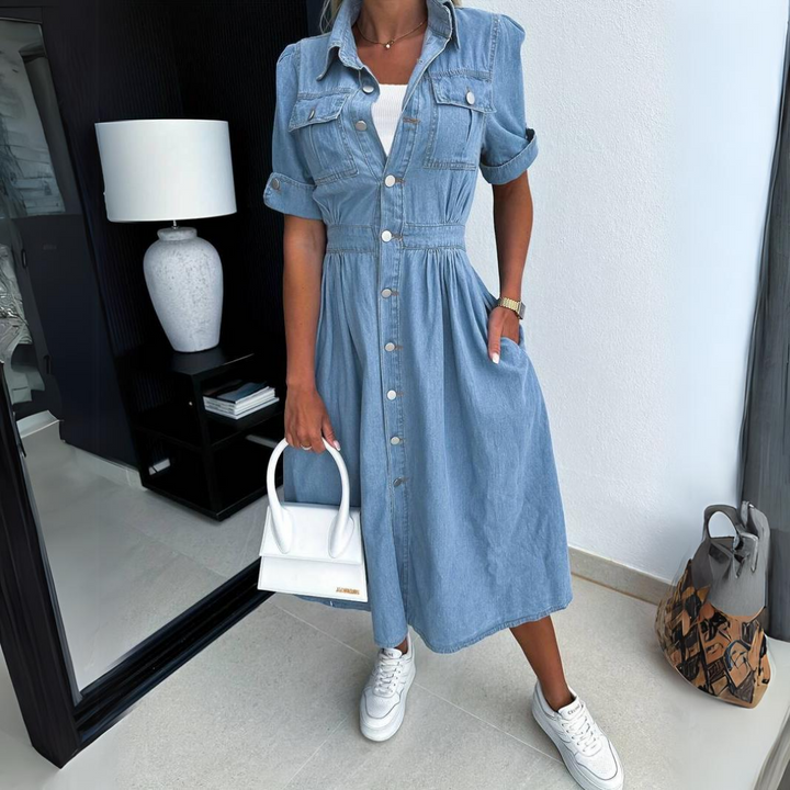 Alicia - Trendy denim dress