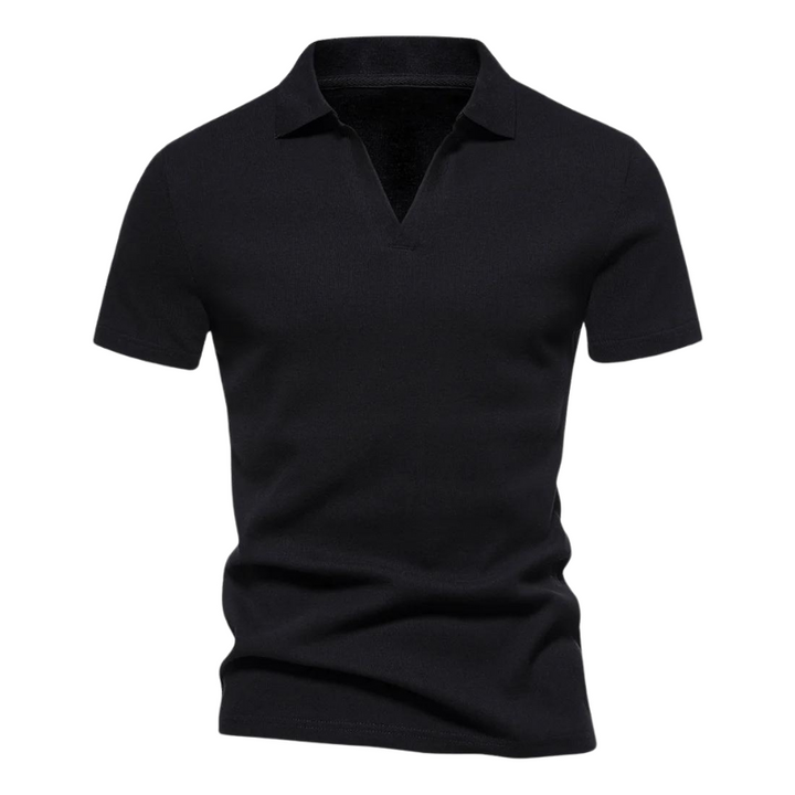 Men’s Stretch Knit Polo Shirt | Soft Slim Fit Collared Tee | Casual Summer Top