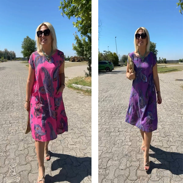 Tristana - Printed cotton dress