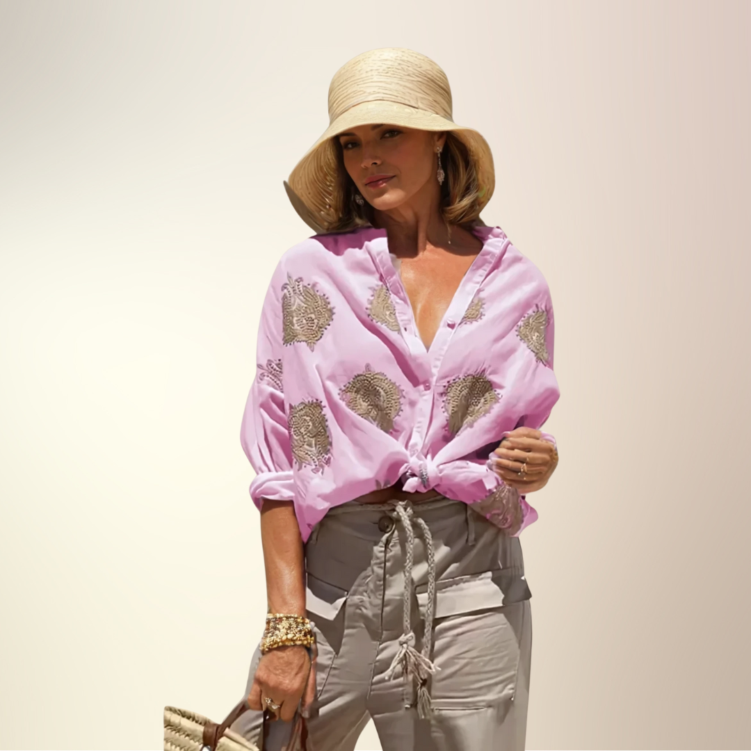 Elina - Chic Ibiza Style Blouse