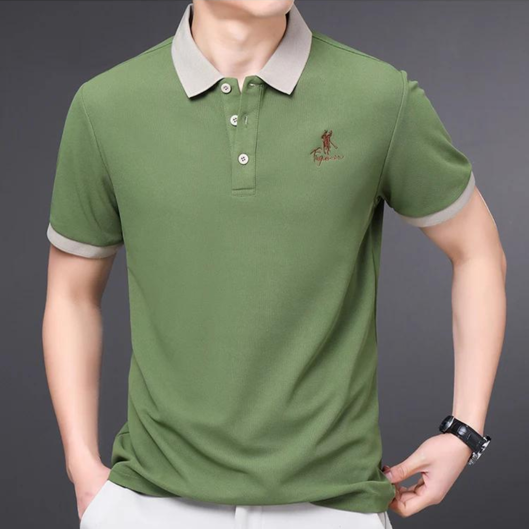 Men’s  Polo Shirt | Short Sleeve Cotton Blend | Casual Summer Top