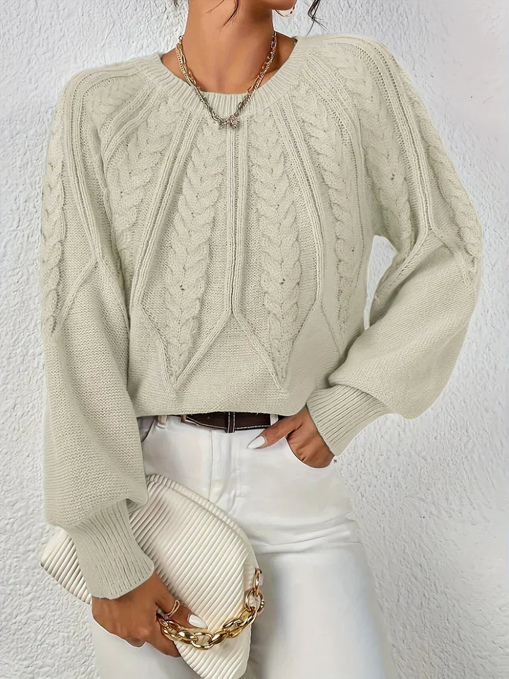 Cezanne - Women's Thick Puff Sleeve Sweater