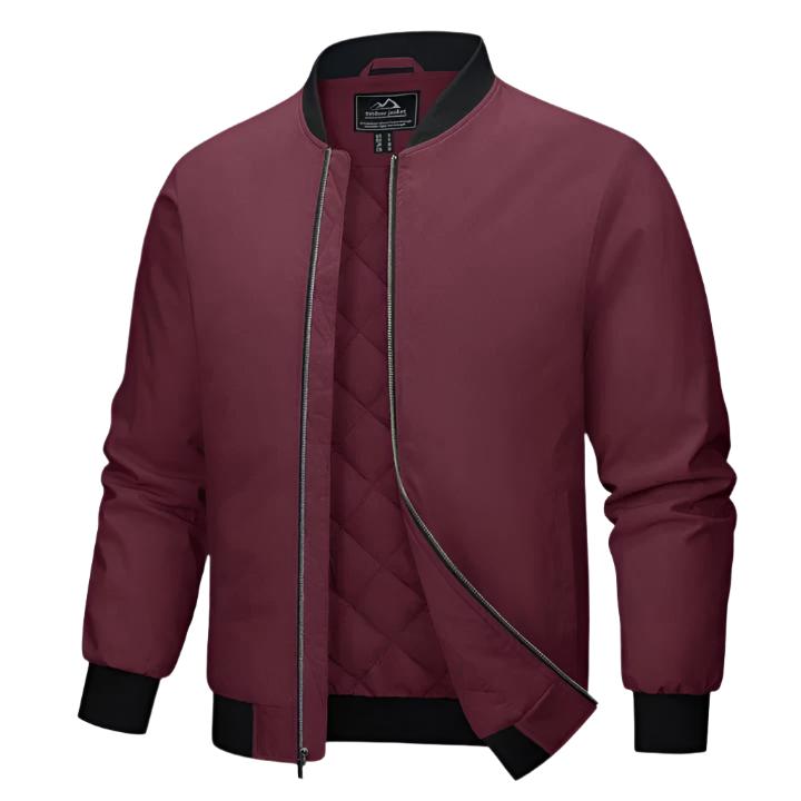 Blouson aviateur matelassé pour homme | Finitions côtelées | Veste légère idéale pour l'automne