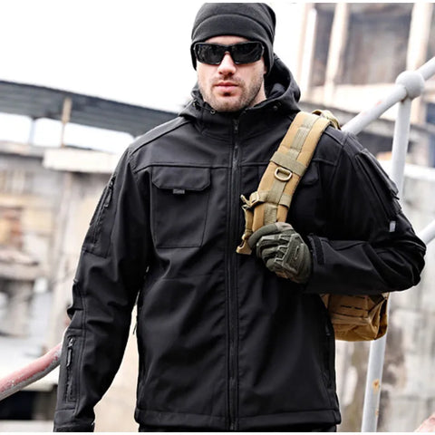 Tactical Softshell Jacket | Windproof Outdoor Performance | Utility Design