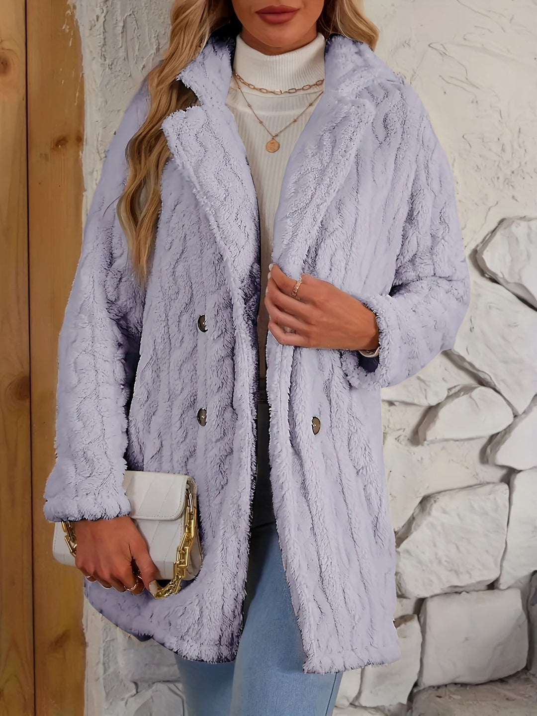 Léa - Women's faux fur coat