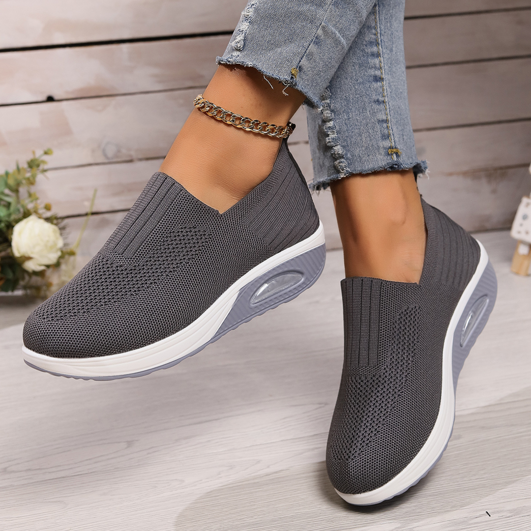 Lunara – Comfort Wedge Slip-On Sneakers