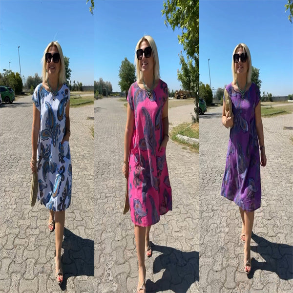 Tristana - Printed cotton dress