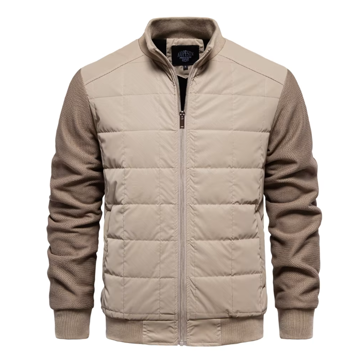 Blouson aviateur matelassé pour homme | Léger et isolé | Vêtement d'extérieur de mi-saison