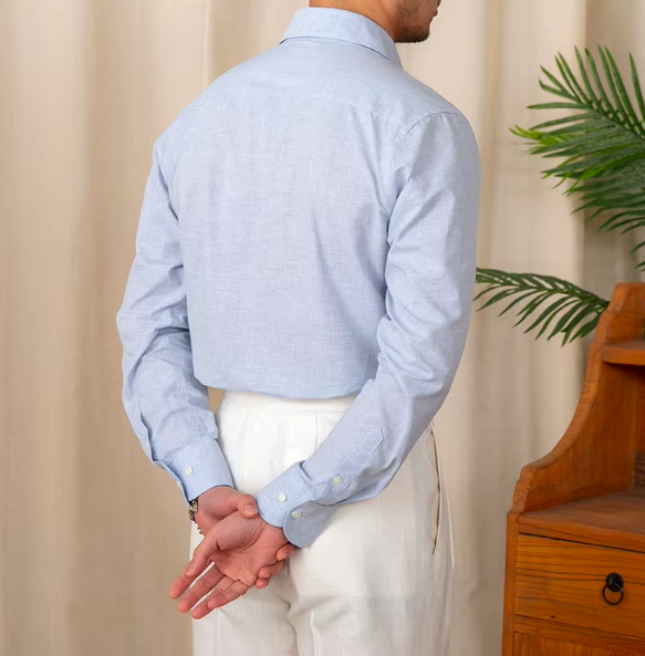 Men’s Cotton Dress Shirt | Tailored Fit | Lightweight Office Essential