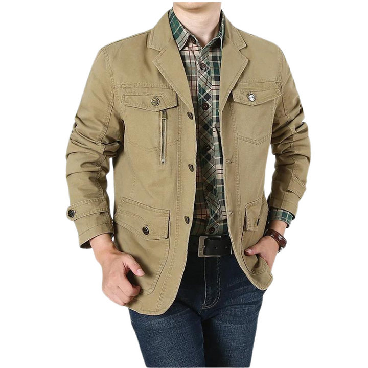 Men’s Utility Blazer Jacket with Multiple Pockets | Smart Casual Outerwear Canada