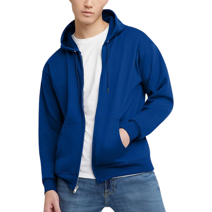 Men’s Full-Zip Fleece Hoodie | Everyday Layer | Soft Brushed Interior