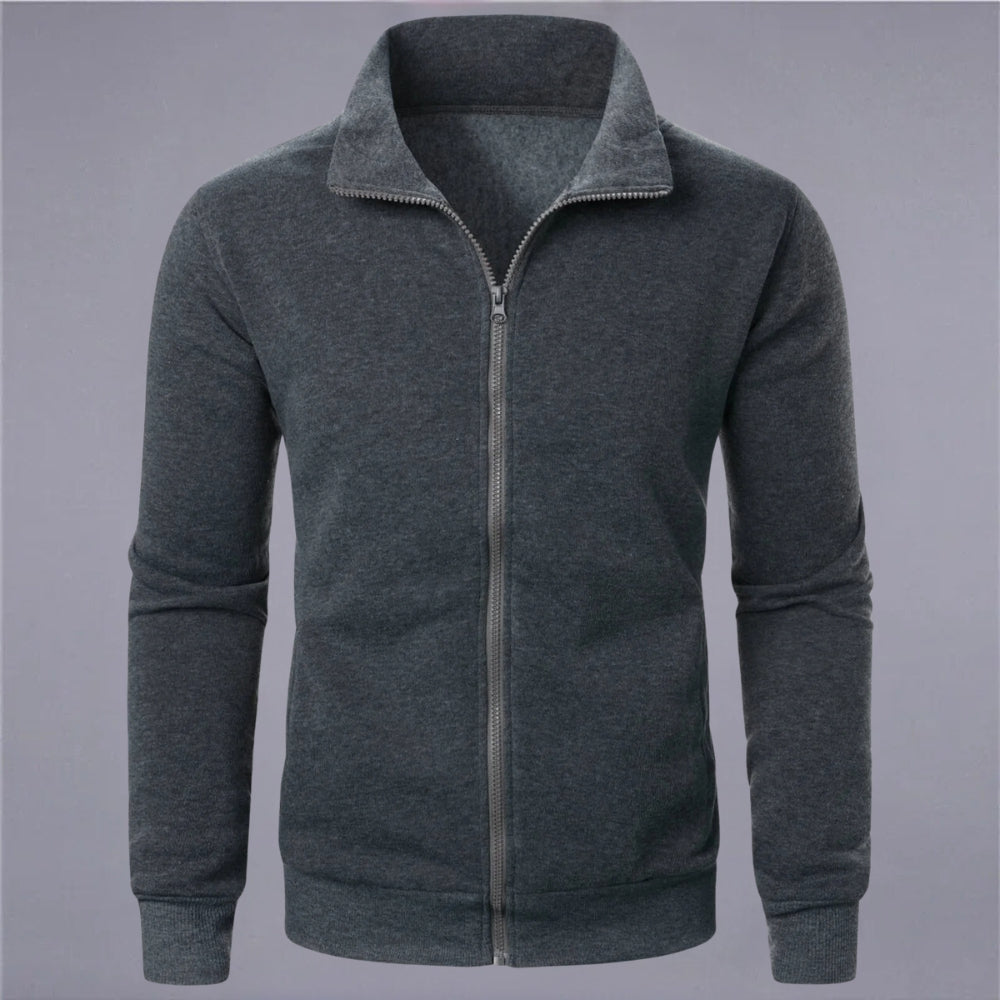Men’s Zip-Up Track Jacket | Lightweight Performance Knit | Minimalist Athletic Layer
