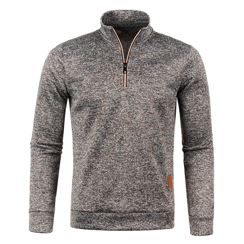 Men's Quarter-Zip Fleece Pullover | Minimalist Fit | Soft Brushed Knit