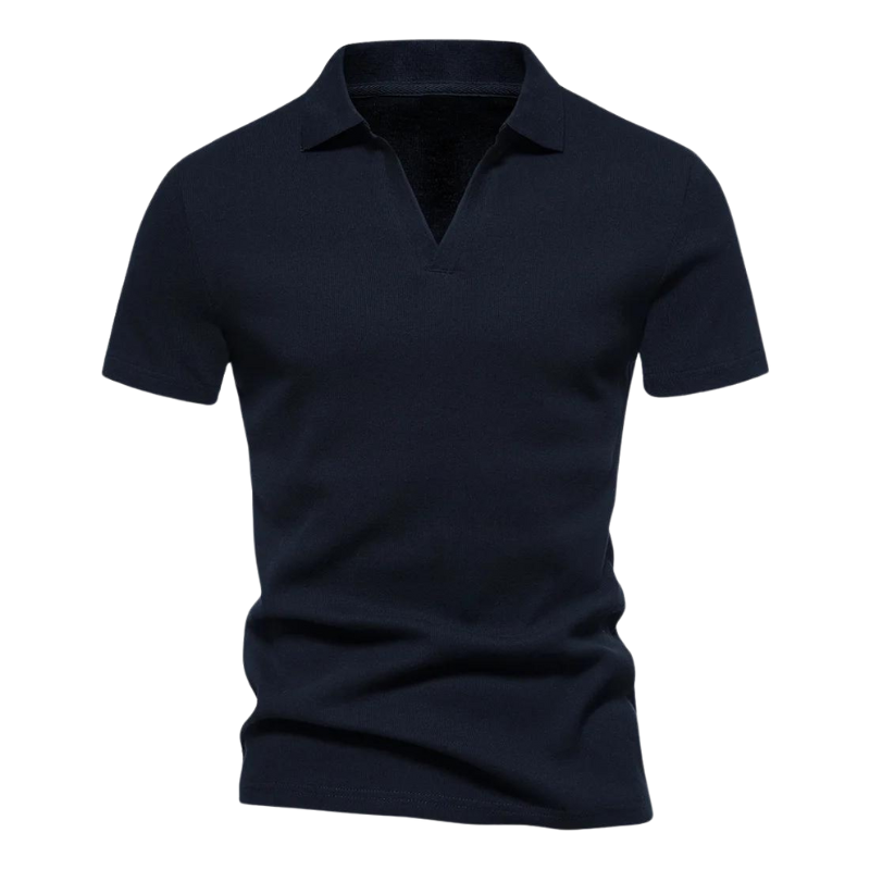 Men’s Stretch Knit Polo Shirt | Soft Slim Fit Collared Tee | Casual Summer Top