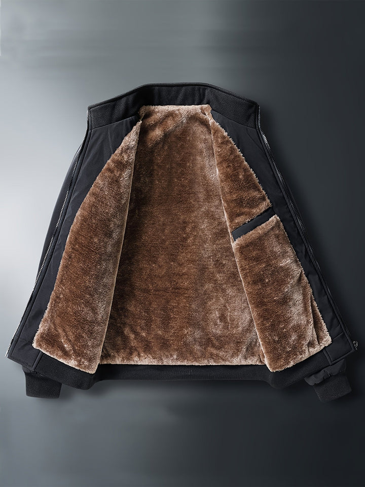 Veste softshell doublée polaire pour homme | Vêtement d'extérieur décontracté et coupe-vent | Couche urbaine pour temps froid