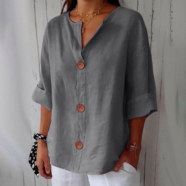 Dionelle - Casual Linen Blouse
