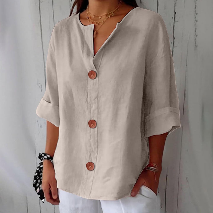Dionelle - Casual Linen Blouse