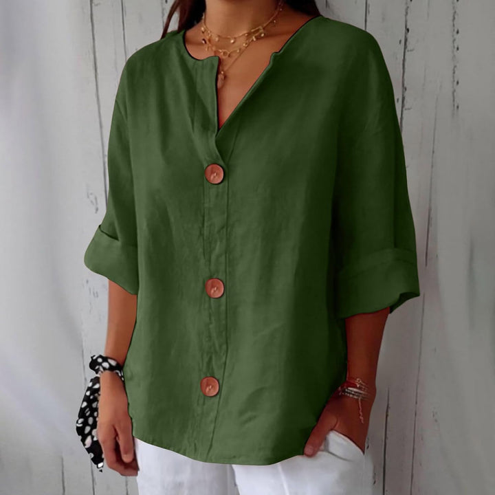 Dionelle - Casual Linen Blouse