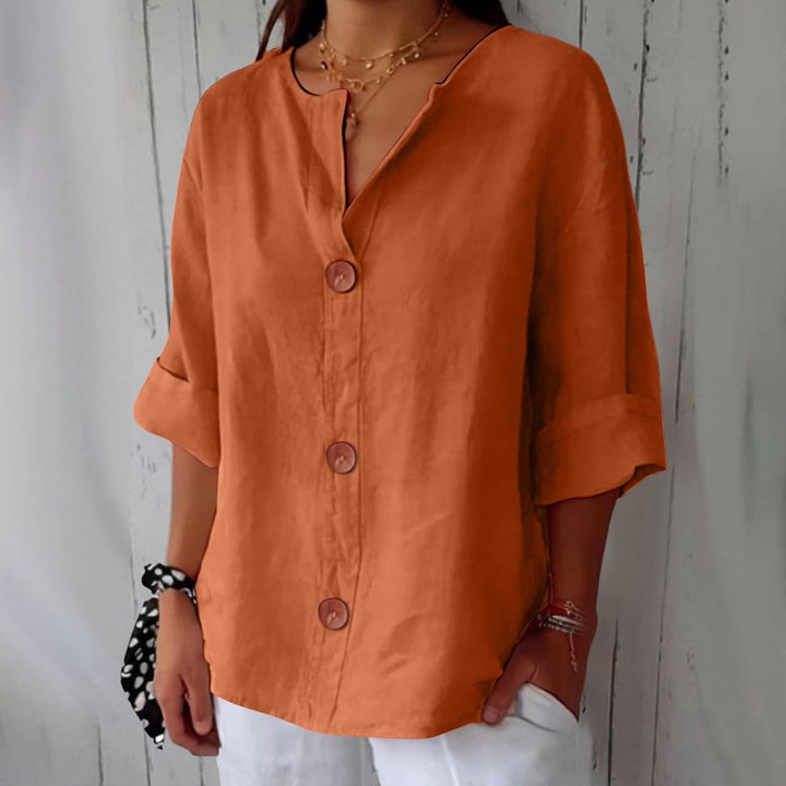 Dionelle - Casual Linen Blouse