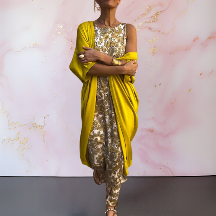 Zephyra - Elegant Dress with Vest for a Sophisticated and Comfortable Look