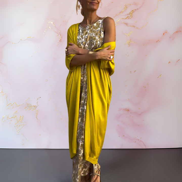 Zephyra - Elegant Dress with Vest for a Sophisticated and Comfortable Look