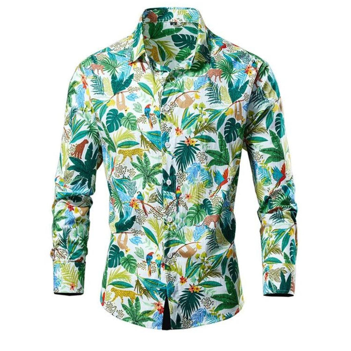 Men’s Floral Print Dress Shirt | Lightweight Cotton | Slim Fit