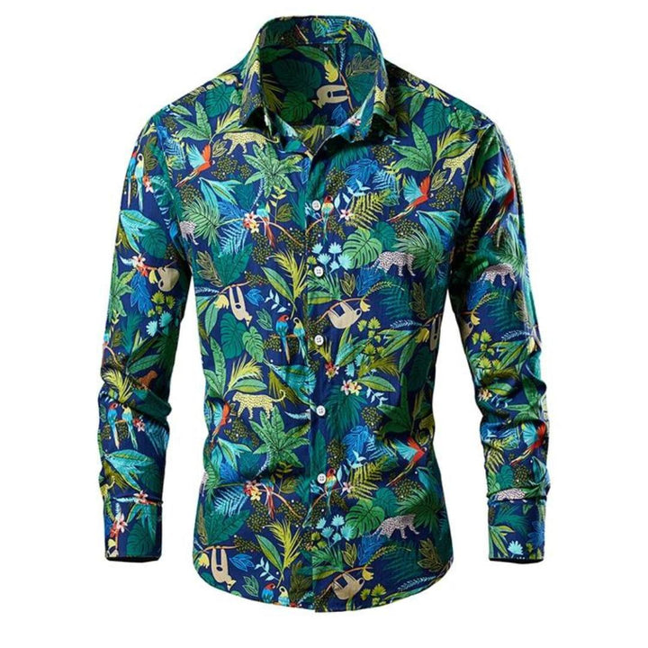 Men’s Floral Print Dress Shirt | Lightweight Cotton | Slim Fit