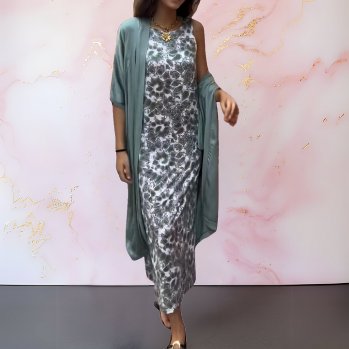 Zephyra - Elegant Dress with Vest for a Sophisticated and Comfortable Look