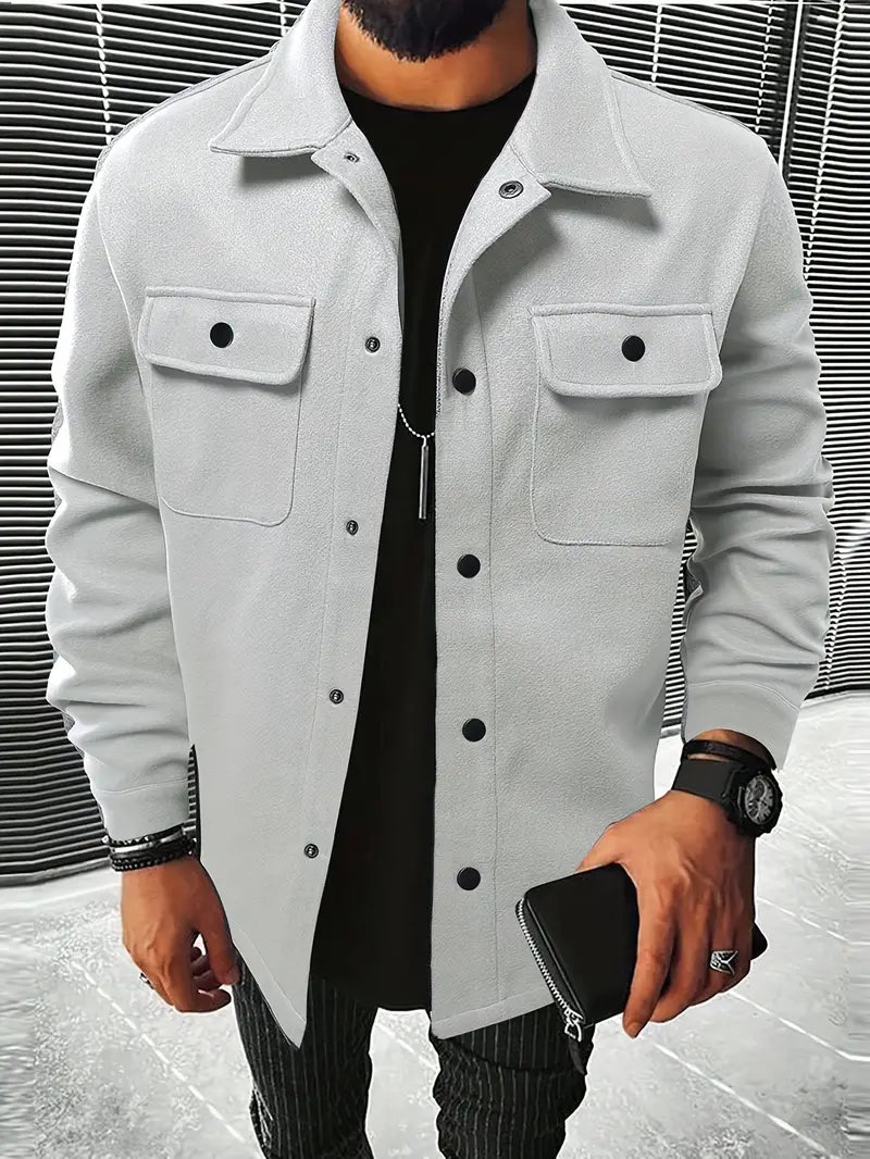 Men’s Overshirt Jacket | Wool-Blend Shacket | Smart Casual Layer