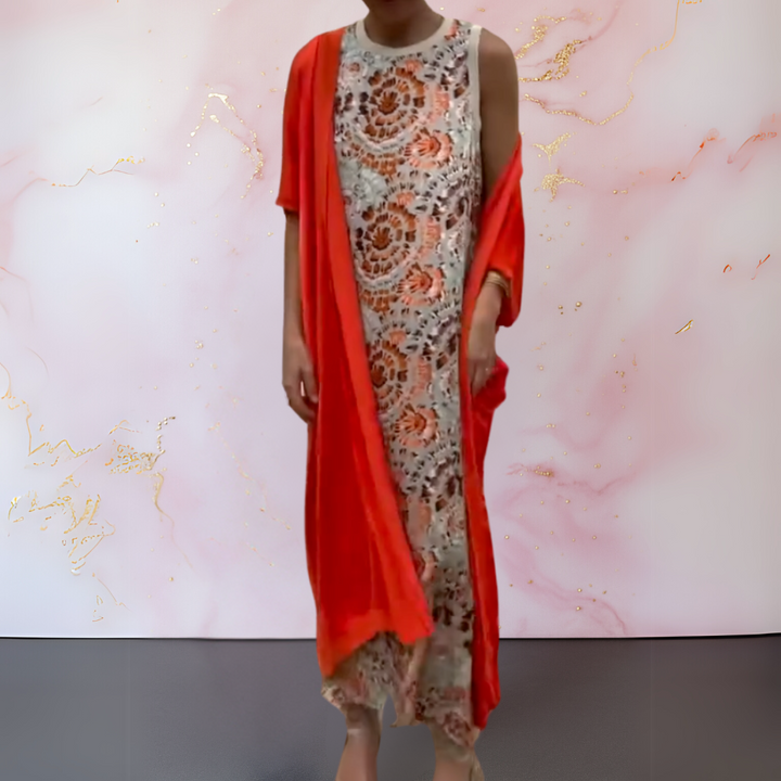 Zephyra - Elegant Dress with Vest for a Sophisticated and Comfortable Look