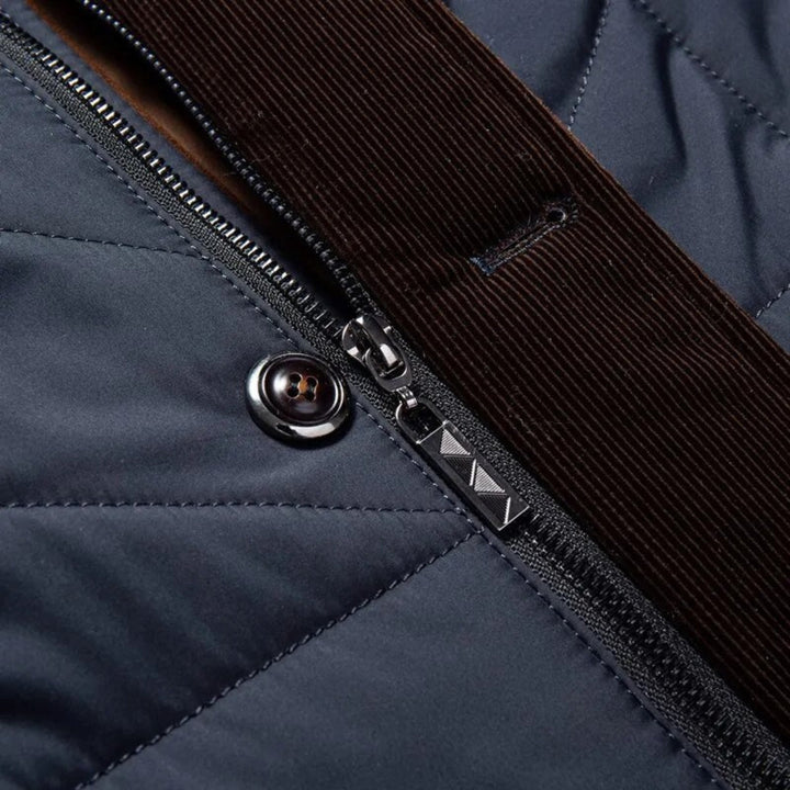 Men's Quilted Stand Collar Jacket | Insulated Lining | Lightweight Fall Outerwear