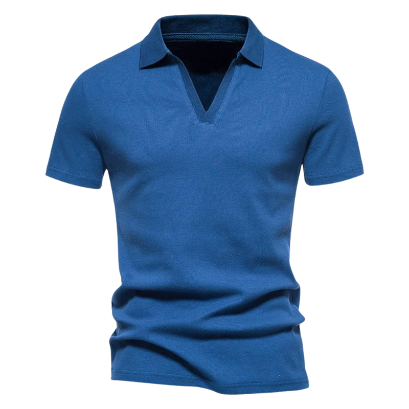 Men’s Stretch Knit Polo Shirt | Soft Slim Fit Collared Tee | Casual Summer Top