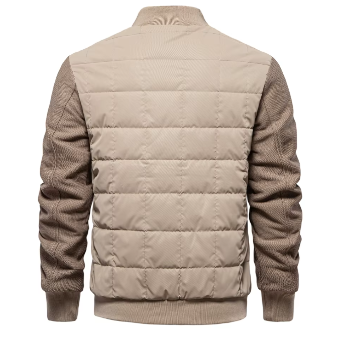 Blouson aviateur matelassé pour homme | Léger et isolé | Vêtement d'extérieur de mi-saison