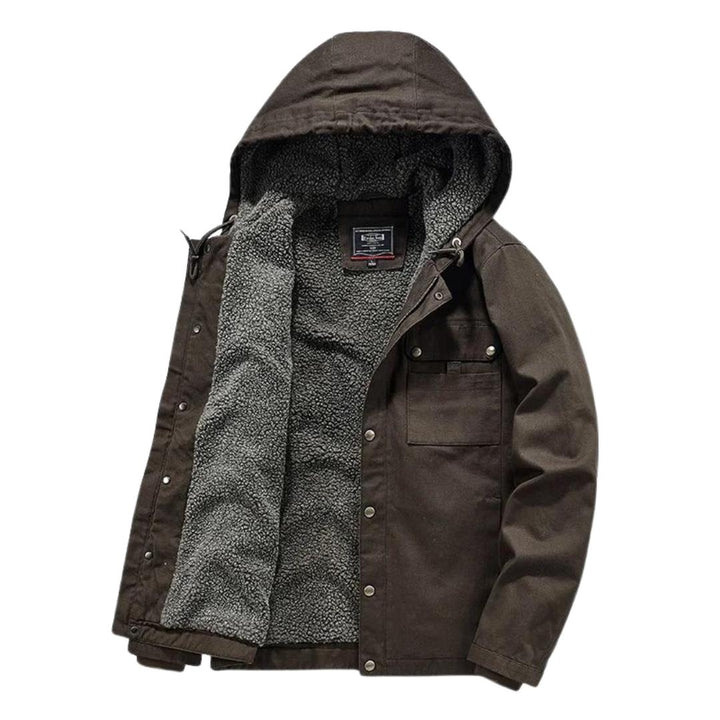 Veste utilitaire doublée sherpa | Toile épaisse | Indispensable par temps froid