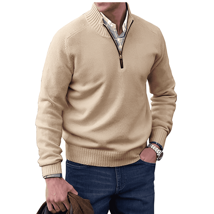 Ethan – Classic Quarter-Zip Sweater